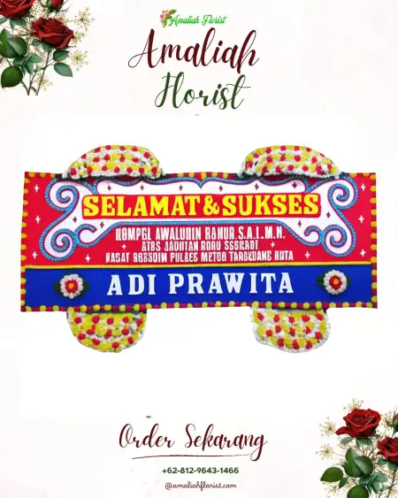 Papan Bunga Ucapan Selamat Sorawolio